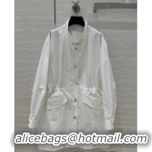 Original Cheap Prada Coat 0411 White 2025