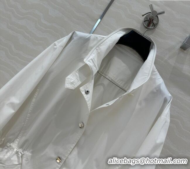 Original Cheap Prada Coat 0411 White 2025