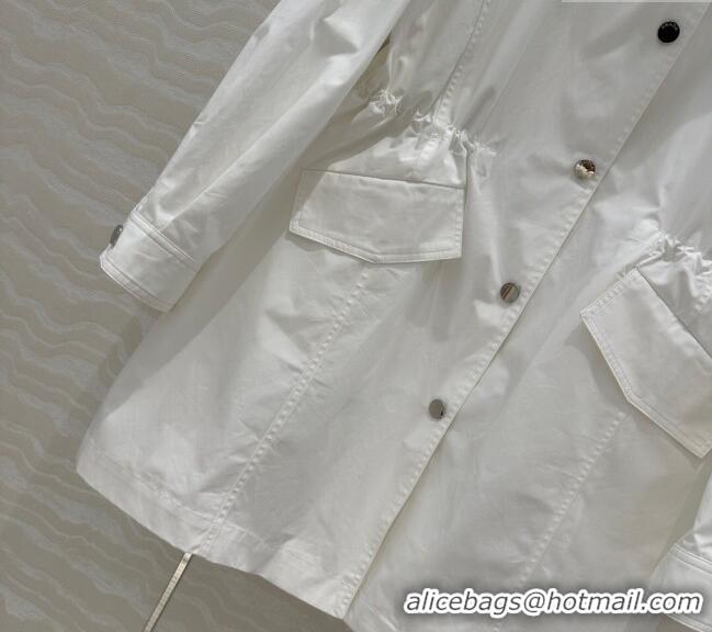Original Cheap Prada Coat 0411 White 2025