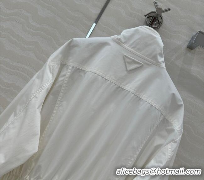 Original Cheap Prada Coat 0411 White 2025
