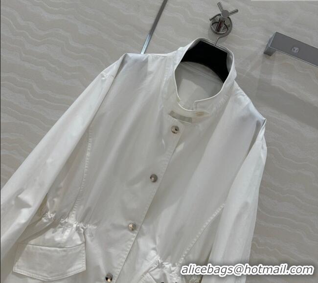 Original Cheap Prada Coat 0411 White 2025