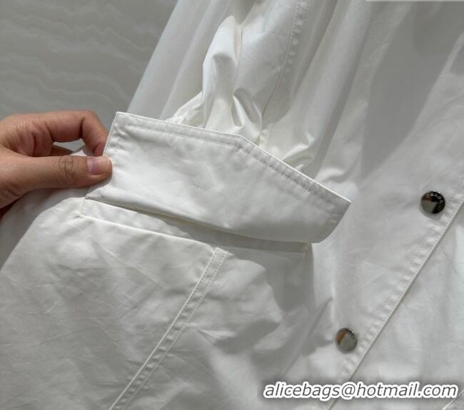 Original Cheap Prada Coat 0411 White 2025