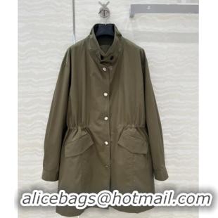 Most Popular Prada Coat 0411 Green 2025