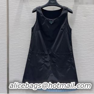 Best Price Prada Nylon Dress 0411 Black 2025