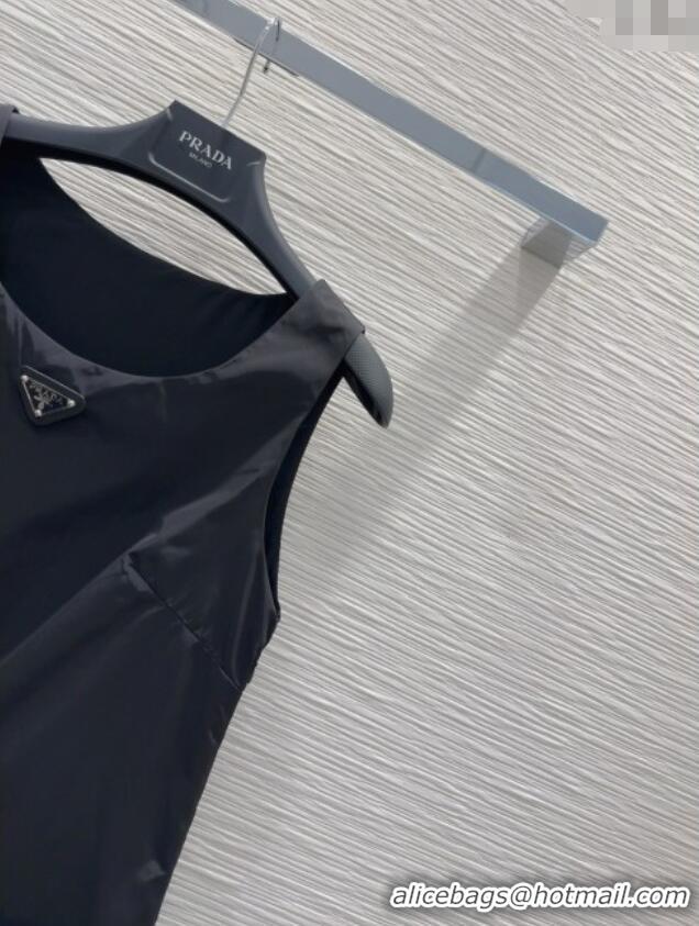 Best Price Prada Nylon Dress 0411 Black 2025