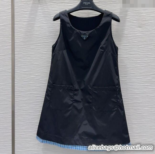 Best Price Prada Nylon Dress 0411 Black 2025