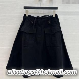 Pretty Style Prada Cotton Denim Skirt 042901 Black 2025
