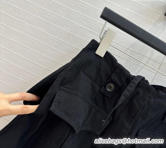 Pretty Style Prada Cotton Denim Skirt 042901 Black 2025