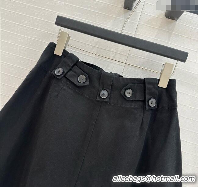 Pretty Style Prada Cotton Denim Skirt 042901 Black 2025