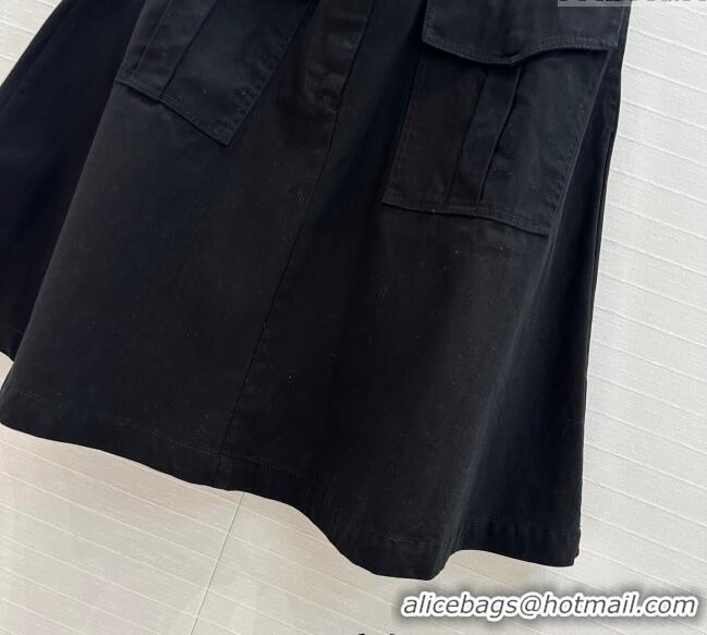 Pretty Style Prada Cotton Denim Skirt 042901 Black 2025