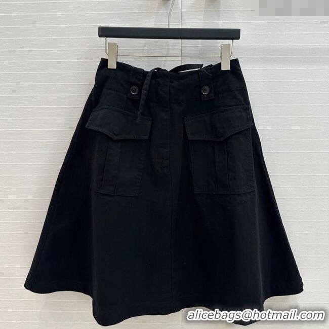 Pretty Style Prada Cotton Denim Skirt 042901 Black 2025