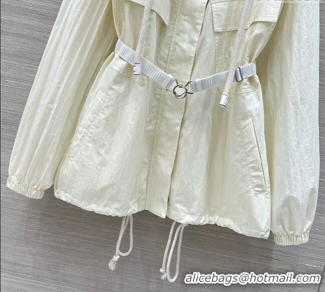 New Design Prada Cotton Jacket 042904 White 2025