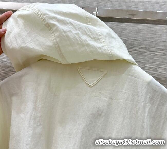 New Design Prada Cotton Jacket 042904 White 2025