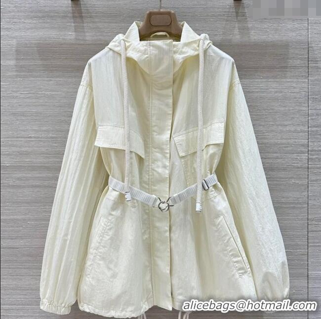 New Design Prada Cotton Jacket 042904 White 2025