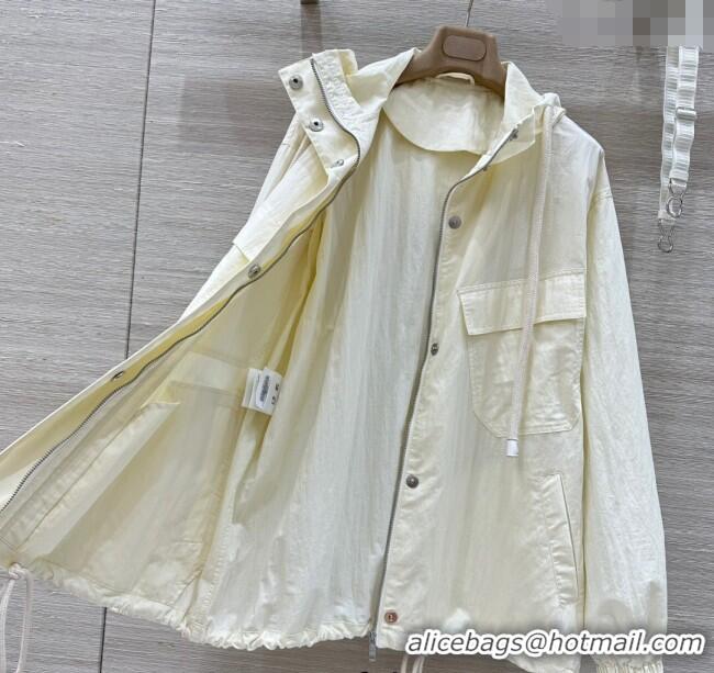 New Design Prada Cotton Jacket 042904 White 2025