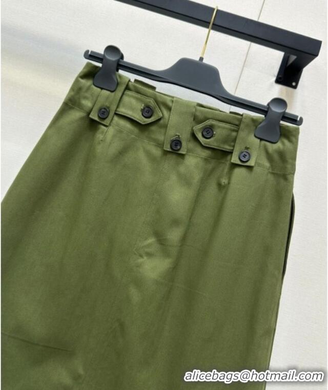 ​Buy Fashionable Prada Pockets Skirt 30003 Green 2025