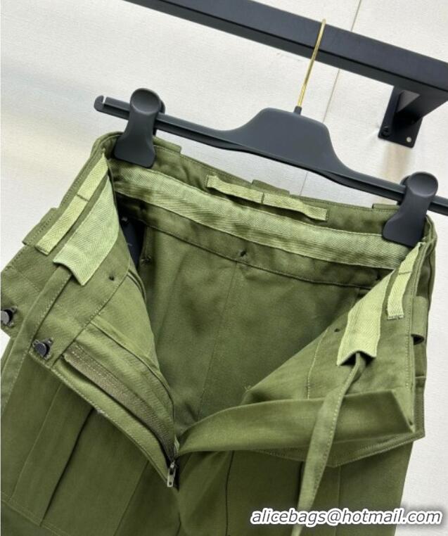 ​Buy Fashionable Prada Pockets Skirt 30003 Green 2025