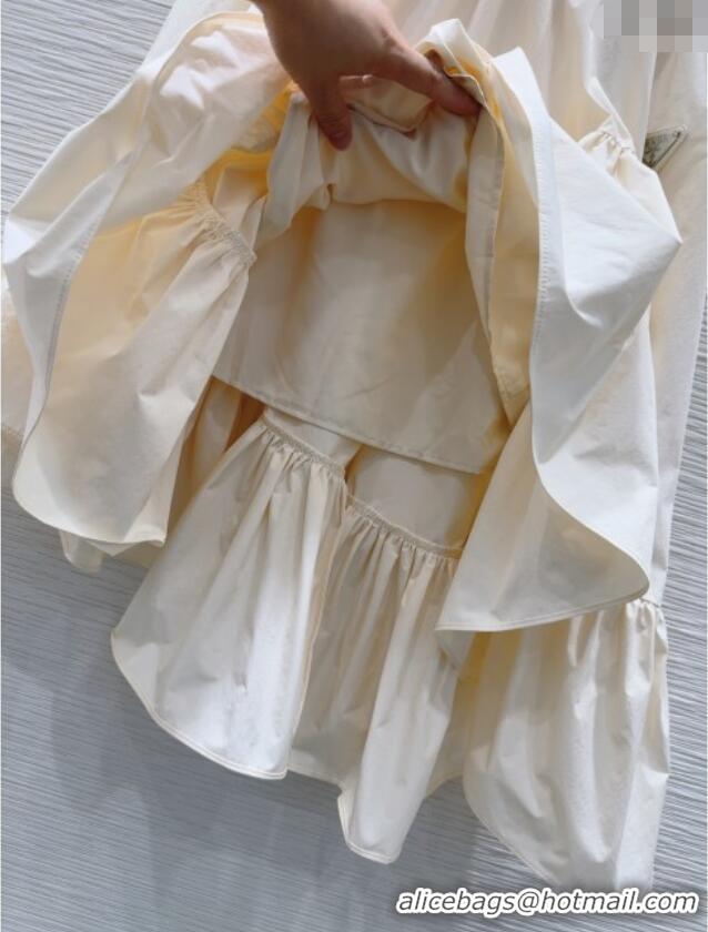 Unique Grade Prada Skirt 30064 Cream Beige 2025