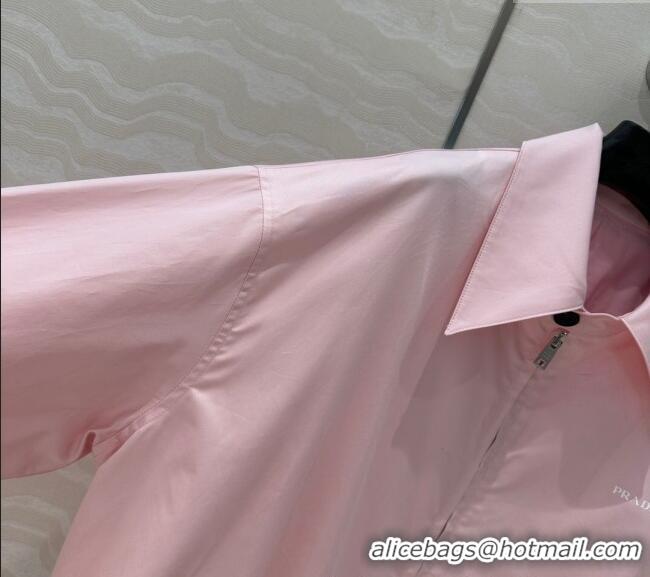Buy New Cheap Prada Cotton Shirt 30066 Pink 2025