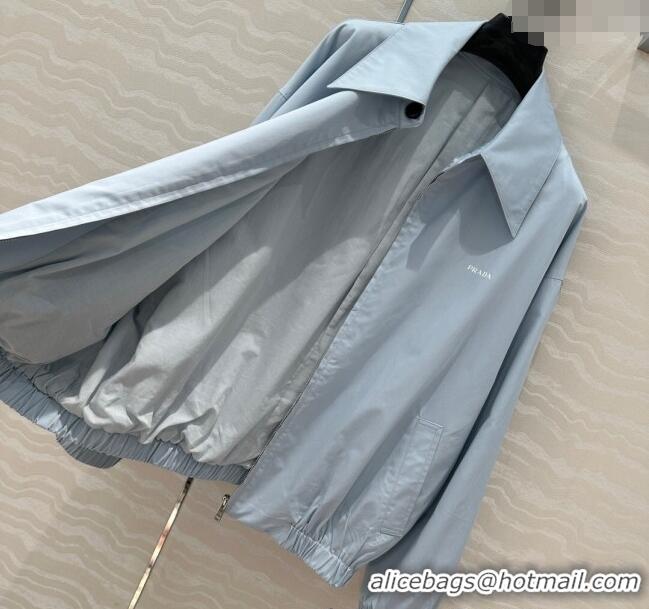 Reasonable Price Prada Cotton Shirt 30066 Blue 2025