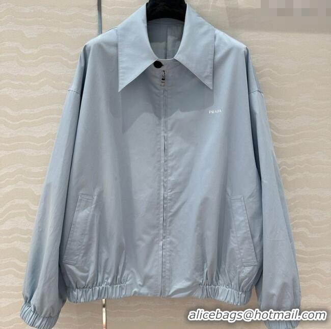 Reasonable Price Prada Cotton Shirt 30066 Blue 2025