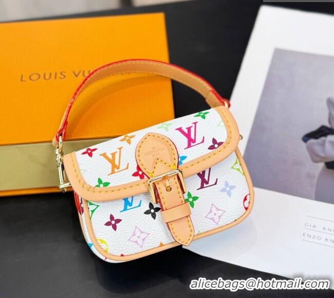 Grade Design Louis Vuitton LV Nano Diane Chain Pouch 0512 White/Multicolor 2025