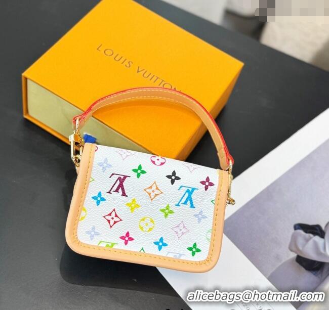 Grade Design Louis Vuitton LV Nano Diane Chain Pouch 0512 White/Multicolor 2025