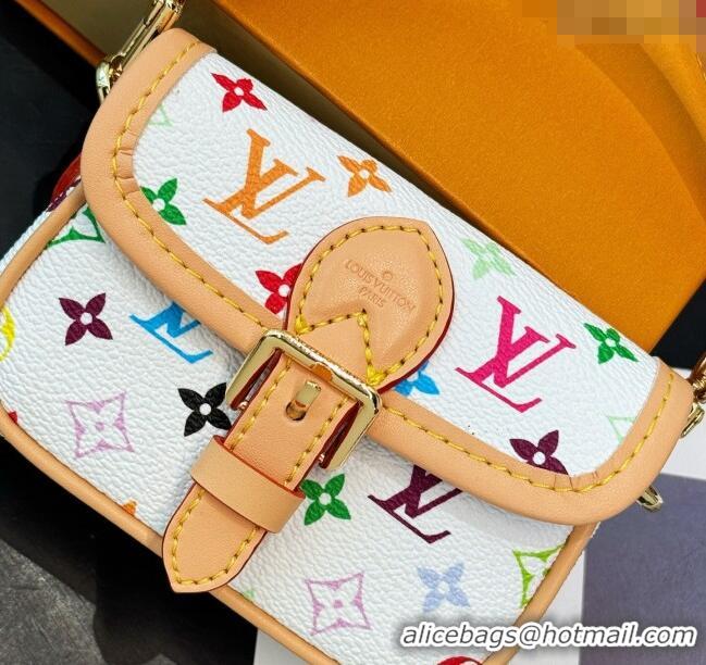 Grade Design Louis Vuitton LV Nano Diane Chain Pouch 0512 White/Multicolor 2025