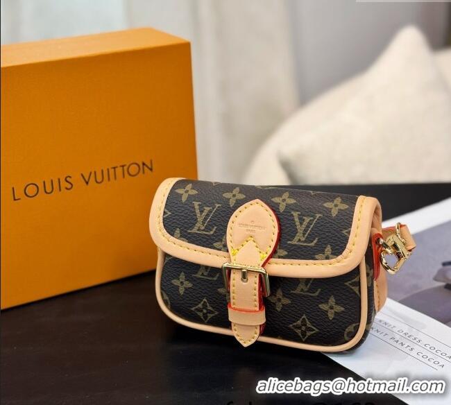 Buy Discount Louis Vuitton LV Nano Diane Chain Pouch 0512 Brown 2025