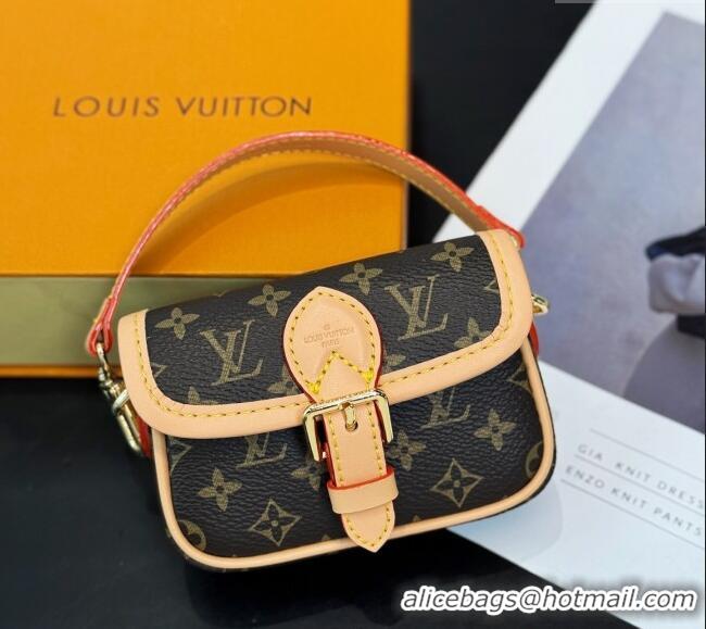 Buy Discount Louis Vuitton LV Nano Diane Chain Pouch 0512 Brown 2025