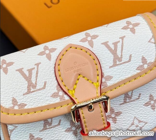 Buy Cheap Louis Vuitton LV Nano Diane Chain Pouch 0512 White/Nude 2025