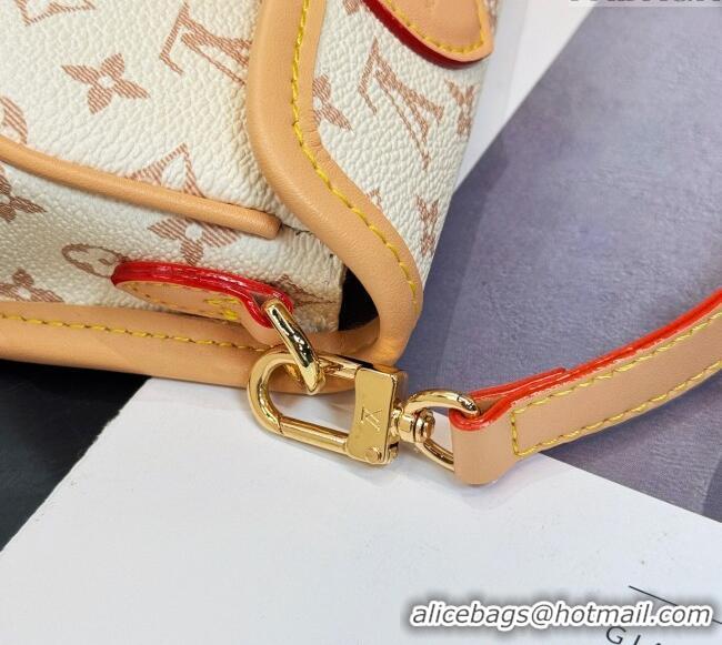 Buy Cheap Louis Vuitton LV Nano Diane Chain Pouch 0512 White/Nude 2025