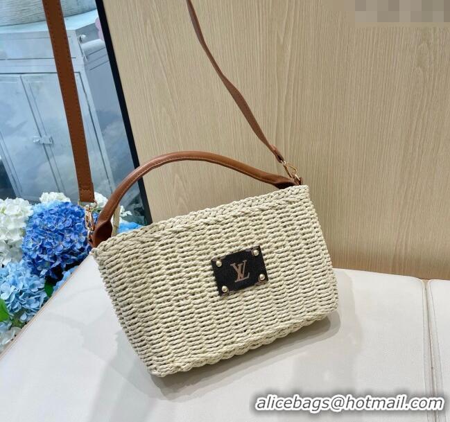 Reasonable Price Louis Vuitton Straw Basket Bag LV051301 Beige 2025