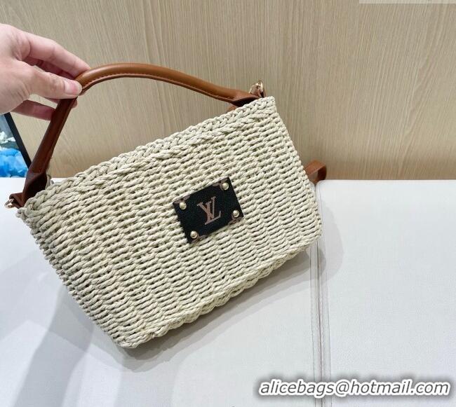 Reasonable Price Louis Vuitton Straw Basket Bag LV051301 Beige 2025