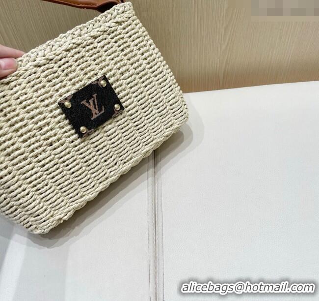 Reasonable Price Louis Vuitton Straw Basket Bag LV051301 Beige 2025