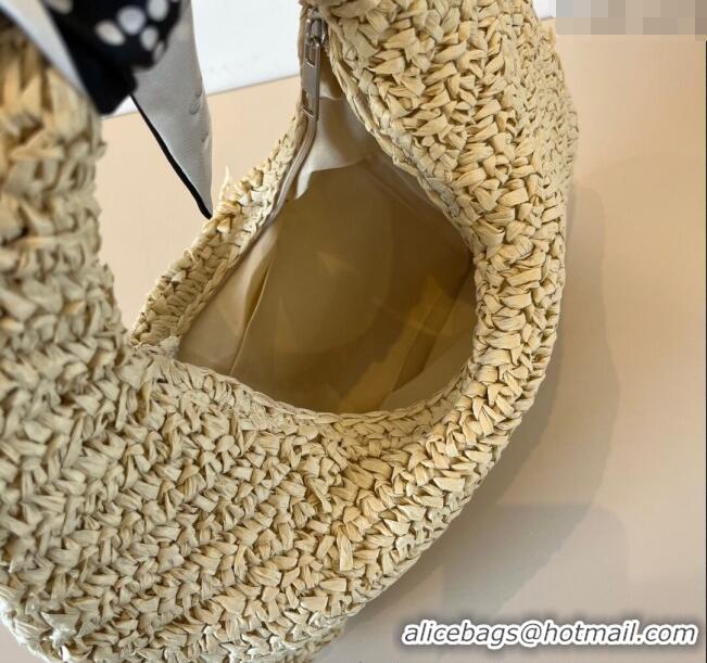 Best Price Chanel Straw Clutch Bag with Bow CH051301 Beige 2025