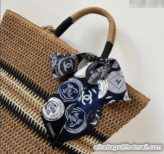Best Quality Chanel Straw Basket Bag CH051304 Khaki 2025