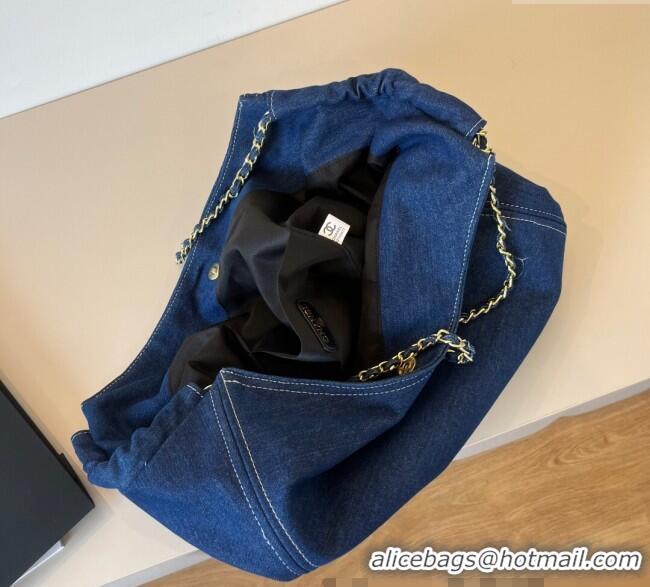 Top Quality Chanel Denim Tote Bag CH051305 Blue 2025