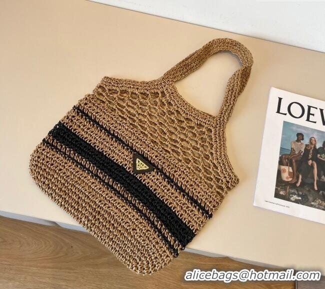 Grade Price Prada Straw Bag PR051301 Khaki 2025