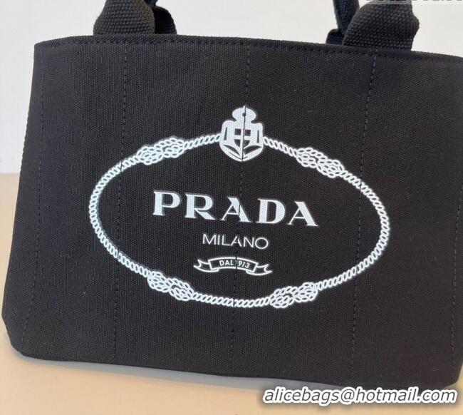 Well Crafted Prada Canvas Tote Bag PR051304 Black 2025