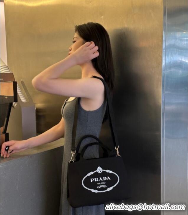 Well Crafted Prada Canvas Tote Bag PR051304 Black 2025