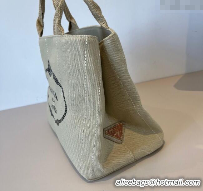 Traditional Discount Prada Canvas Tote Bag PR051304 Beige 2025