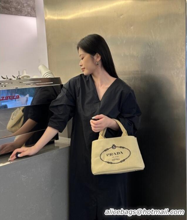 Traditional Discount Prada Canvas Tote Bag PR051304 Beige 2025