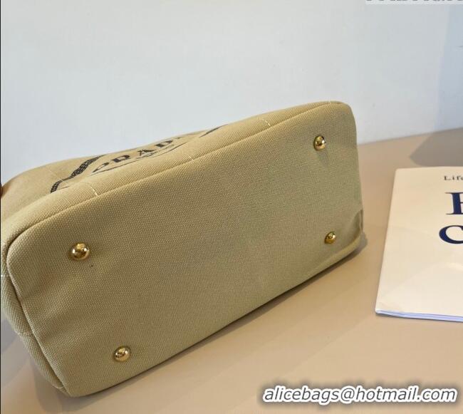Traditional Discount Prada Canvas Tote Bag PR051304 Beige 2025