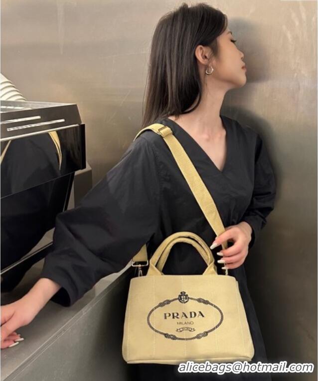 Traditional Discount Prada Canvas Tote Bag PR051304 Beige 2025