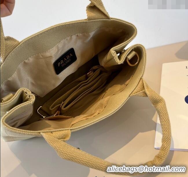 Traditional Discount Prada Canvas Tote Bag PR051304 Beige 2025