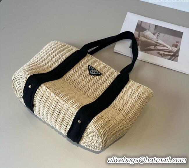 Grade Design Prada Straw Basket Bag PR051305 Beige 2025