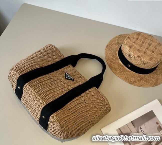 Buy New Cheap Prada Straw Basket Bag PR051305 Khaki 2025