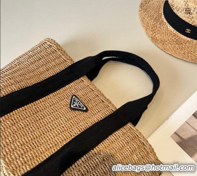 Buy New Cheap Prada Straw Basket Bag PR051305 Khaki 2025