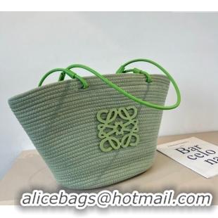 Buy Promotional Loewe Straw Basket Bag LW051301 Green 2025